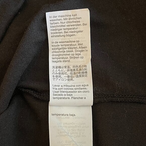 Women's XS Madewell Short Sleeve Black Tee Dress - Picture 7 of 8